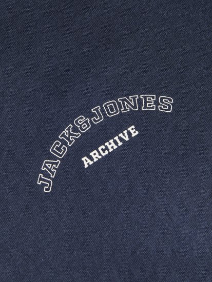 Jack & Jones College Logo Crew Neck T-Shirt Blue - T-shirts - T-shirts Homme Grande Taille