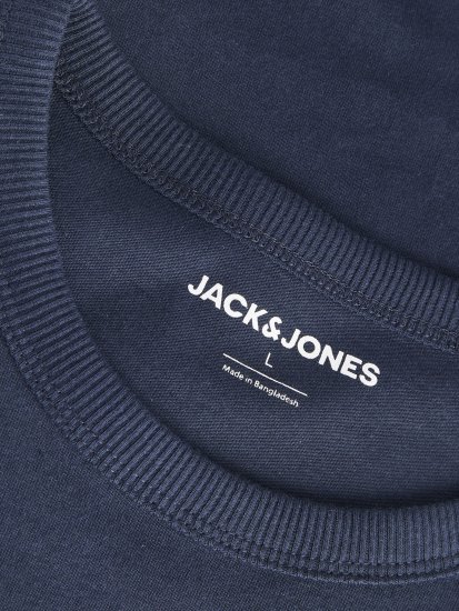 Jack & Jones College Logo Crew Neck T-Shirt Blue - T-shirts - T-shirts Homme Grande Taille