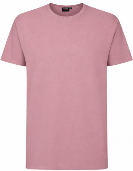 Espionage T015 Plain T-Shirt Pink - T-shirts - T-shirts Homme Grande Taille