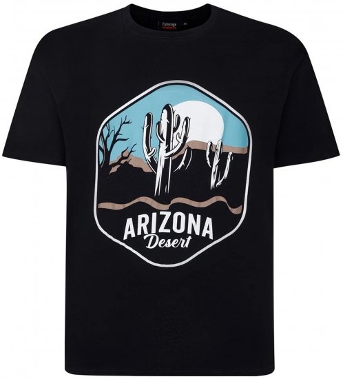 Espionage T421 Arizona T-Shirt Black - T-shirts - T-shirts Homme Grande Taille