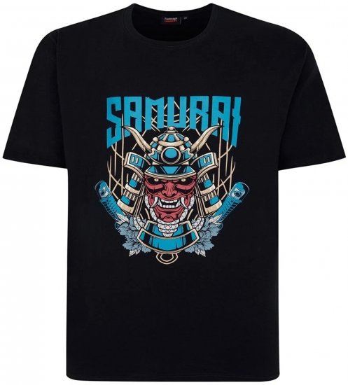 Espionage T429 Samurai Printed T-Shirt Navy - T-shirts avec impression - 
