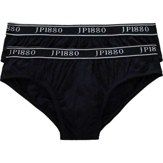 JP1880 Briefs Stretch Cotton 2-Pack Black - Sous-vêtements & bain - Sous-vêtements Grande Taille