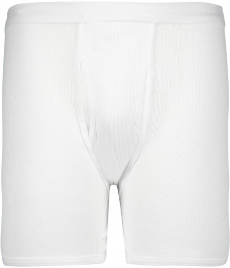 Adamo Prestige Boxershorts Double Ribbed White - Sous-vêtements & bain - Sous-vêtements Grande Taille