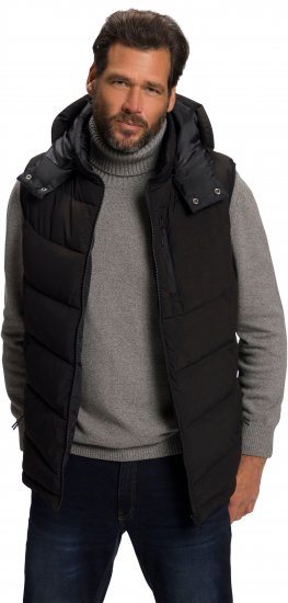 JP1880 Quilted Gilet DownTouch Padding Black - Vestes - Vestes homme grandes tailles