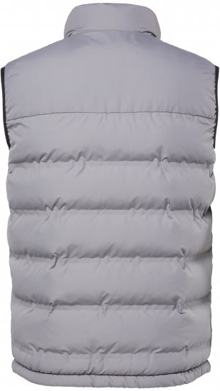 JP1880 Quilted Vest Outdoor Stand-up Collar Grey - Vestes - Vestes homme grandes tailles