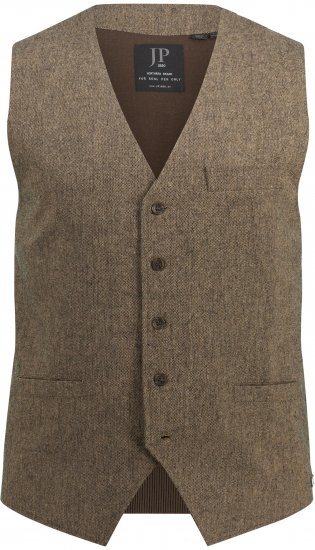JP1880 Vest Tweed Wool Blend Traditional Light Brown - Tenues de fête - Tenues de fête – Pour célébrer avec style et confort