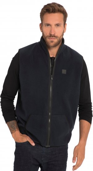 JP1880 Fleece Gilet Stomach Fit Navy - Vestes - Vestes homme grandes tailles