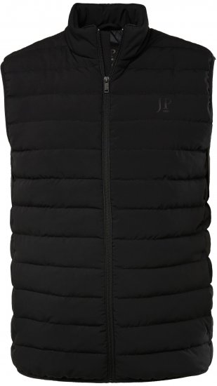 JP1880 Quilted Gilet Stand-Up Collar Black - Vestes - Vestes homme grandes tailles