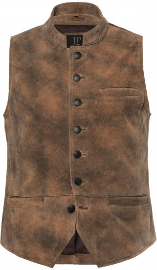 JP1880 Vest Traditional Cowhide Brown - Tous les vêtements - Vêtements grande taille pour hommes