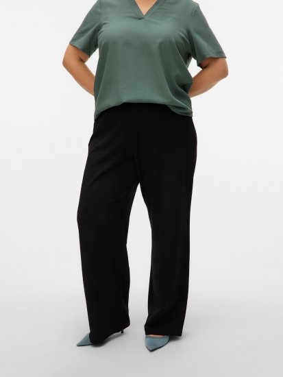Vero Moda Berlin Zamira Wide Leg Pants Black - Pantalons - 