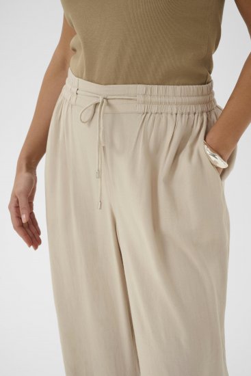 Kaffe Curve Mille Wide Pants Feather Grey - Pantalons en tissu - 