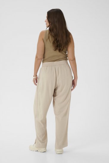 Kaffe Curve Mille Wide Pants Feather Grey - Pantalons en tissu - 