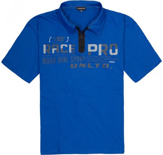 Lavecchia 2030 Polo Shirt Short Sleeve Royal Blue - Polos - Polos homme grande taille