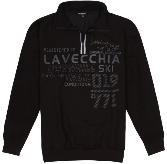 Lavecchia 2029 Sweatshirt Black - Sweatshirts & Hoodies - Sweatshirts/Hoodies grande taille homme