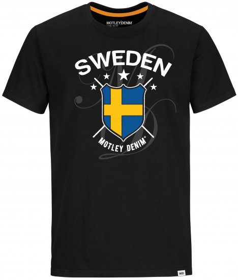 Motley Denim Sweden T-shirt Black - T-shirts - T-shirts Homme Grande Taille