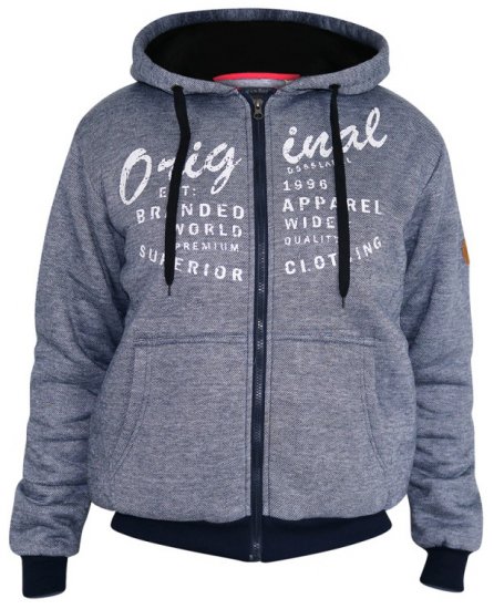 D555 Murdoch Sherpa Lined Hoodie - Sweatshirts & hoodies - Sweatshirts/Hoodies grande taille homme