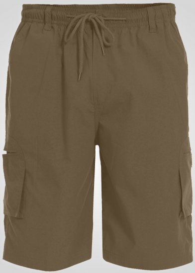D555 Nick Short Cargo avec Taille Élastique Beige - Shorts - Shorts hommes grande taille