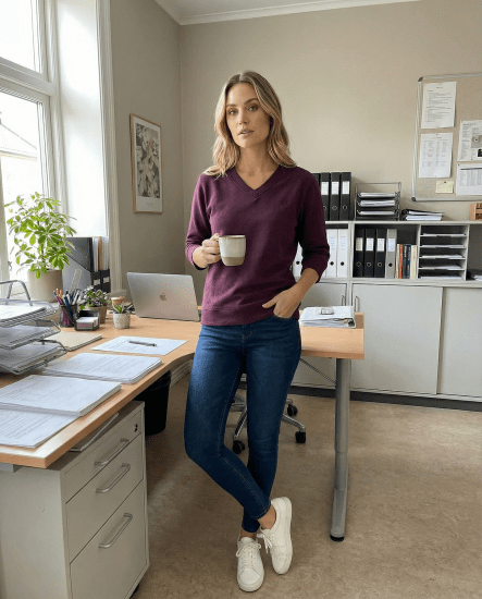 Nora Mikken GELINA Sweater Mauve Wine - VÊTEMENTS FEMME XS-XXL - 