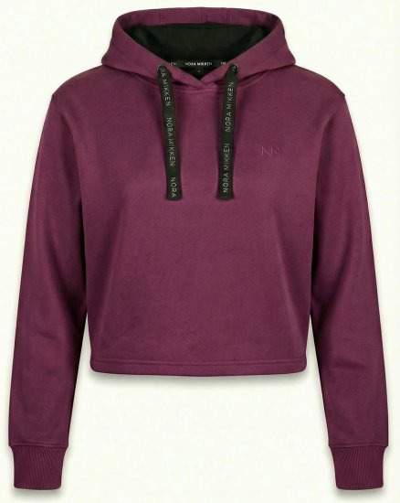 Nora Mikken KAMILLA Cropped Hoodie Mauve Wine - VÊTEMENTS FEMME XS-XXL - 