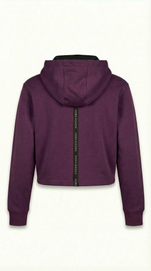 Nora Mikken KAMILLA Cropped Hoodie Mauve Wine - VÊTEMENTS FEMME XS-XXL - 