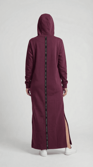 Nora Mikken MARI Maxi Hoodie Dress Mauve Wine - VÊTEMENTS FEMME XS-XXL - 