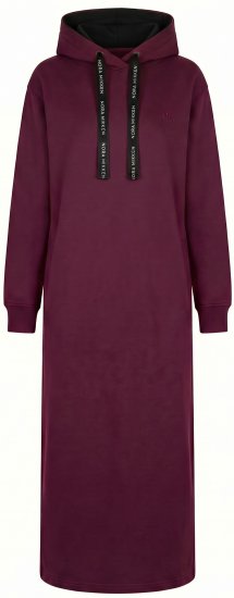Nora Mikken MARTINA Maxi Hoodie Dress Mauve Wine - VÊTEMENTS FEMME XS-XXL - 