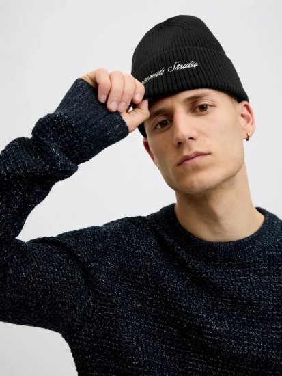 Jack & Jones Norrebro Bonnet Noir - Bonnets - 