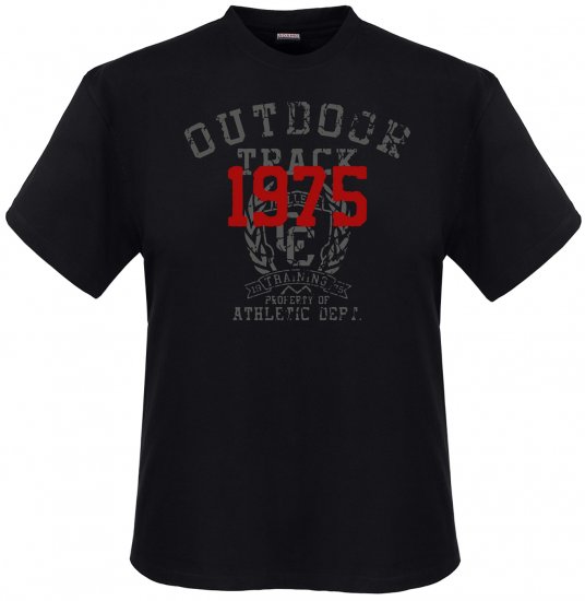 Adamo Outdoor track Comfort fit T-shirt Black - T-shirts - T-shirts Homme Grande Taille
