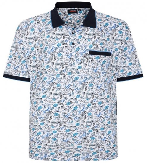 Espionage P224 polo imprimé oiseaux - Polos - Polos homme grande taille