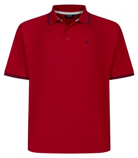 Espionage P232 Polo pique rouge/bleu marine - Polos - Polos homme grande taille