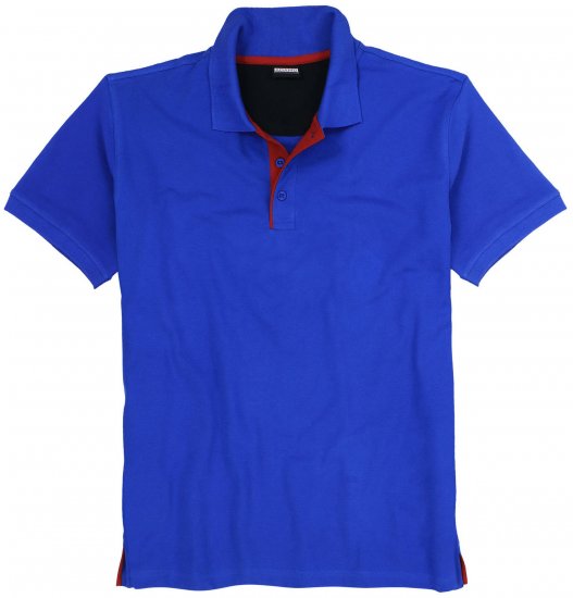 Adamo Pablo Comfort fit Polo Shirt Royal Blue - Polos - Polos homme grande taille