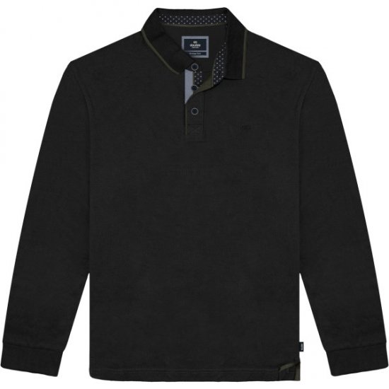 Double Outfitters PS-3098 Polo Shirt Print Black - Polos - Polos homme grande taille