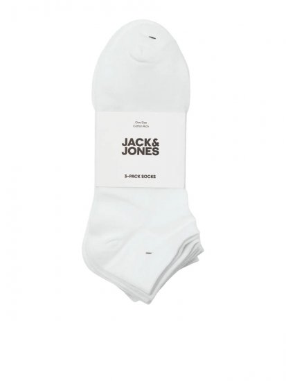 Jack & Jones Louis Chaussettes Blanc lot de 3 - Sous-vêtements & bain - Sous-vêtements Grande Taille