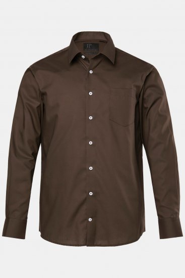 JP1880 Shirt Business Long Sleeve Brown - Chemises - Chemises Grandes Tailles Hommes