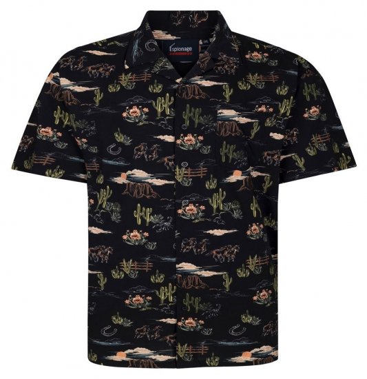 Espionage SH463 Prairie Chemise imprimée multi - Chemises - Chemises Grandes Tailles Hommes
