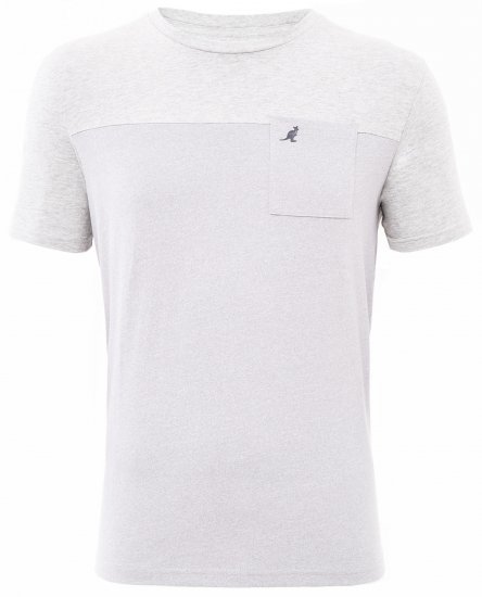 Kangol Sherwin T-shirt Grey - T-shirts - T-shirts Homme Grande Taille