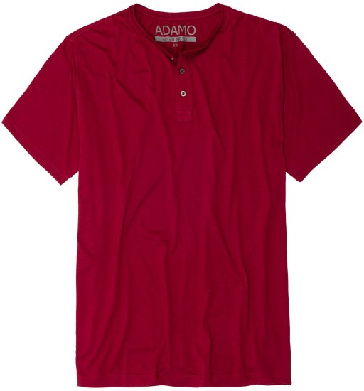 Adamo Silas Regular fit Serafino T-shirt Burgundy - T-shirts - T-shirts Homme Grande Taille