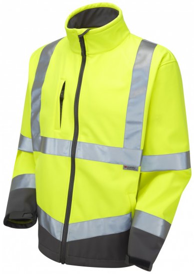 Leo Buckland Softshell Jacket Yellow - Vêtements de travail - Vêtements de travail grandes tailles