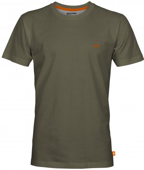 Motley Denim Stockholm T-shirt Dark Khaki - T-shirts - T-shirts Homme Grande Taille