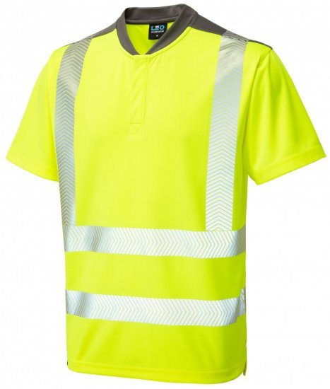 Leo Putsborough COOLMAX® Performance T-Shirt Hi-Vis Yellow - Vêtements de travail - Vêtements de travail grandes tailles