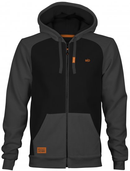 Motley Denim Tallinn Hoodie Black/Charcoal - Sweatshirts & hoodies - Sweatshirts/Hoodies grande taille homme