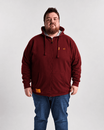 Motley Denim Copenhagen Hoodie Red - Sweatshirts & hoodies - Sweatshirts/Hoodies grande taille homme