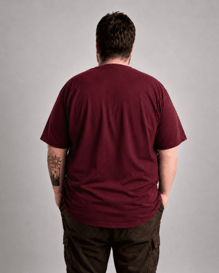 Motley Denim Milan T-shirt Rouge - T-shirts - T-shirts Homme Grande Taille