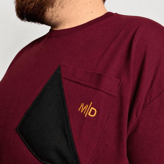 Motley Denim Milan T-shirt Rouge - T-shirts - T-shirts Homme Grande Taille