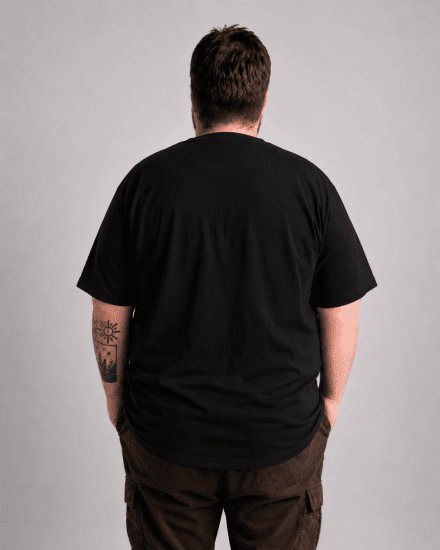 Motley Denim Milan T-shirt Noir - T-shirts - T-shirts Homme Grande Taille