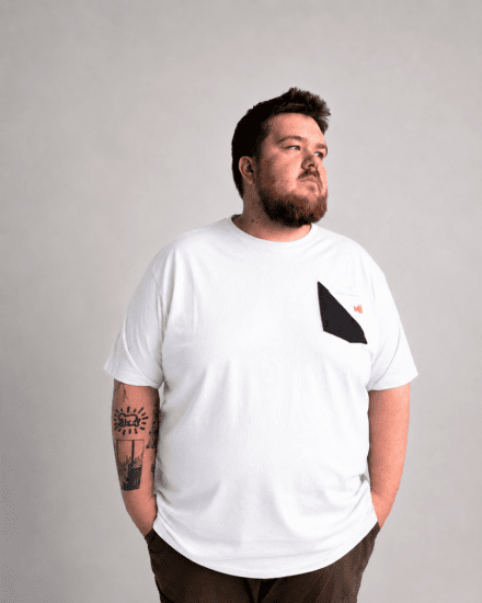 Motley Denim Milan T-shirt Blanc - T-shirts - T-shirts Homme Grande Taille