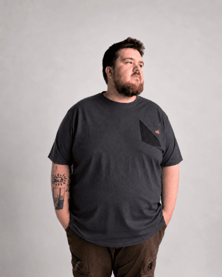Motley Denim Milan T-shirt Anthracite - T-shirts - T-shirts Homme Grande Taille