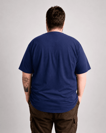 Motley Denim Milan T-shirt Indigo foncé - T-shirts - T-shirts Homme Grande Taille