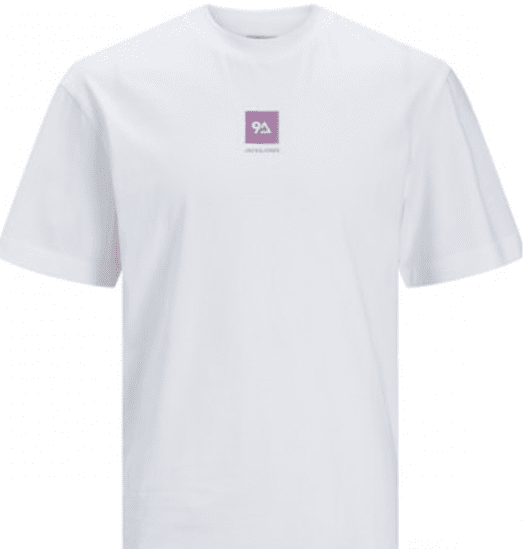 Jack & Jones JCOBEECH T-shirt White - T-shirts - T-shirts Homme Grande Taille