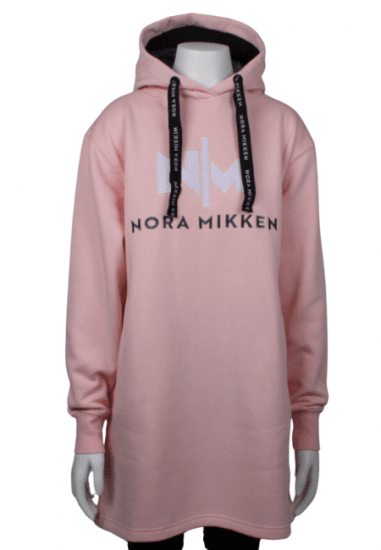 Nora Mikken KADRI WHITE Long Hoodie Pink - VÊTEMENTS FEMME XS-XXL - 